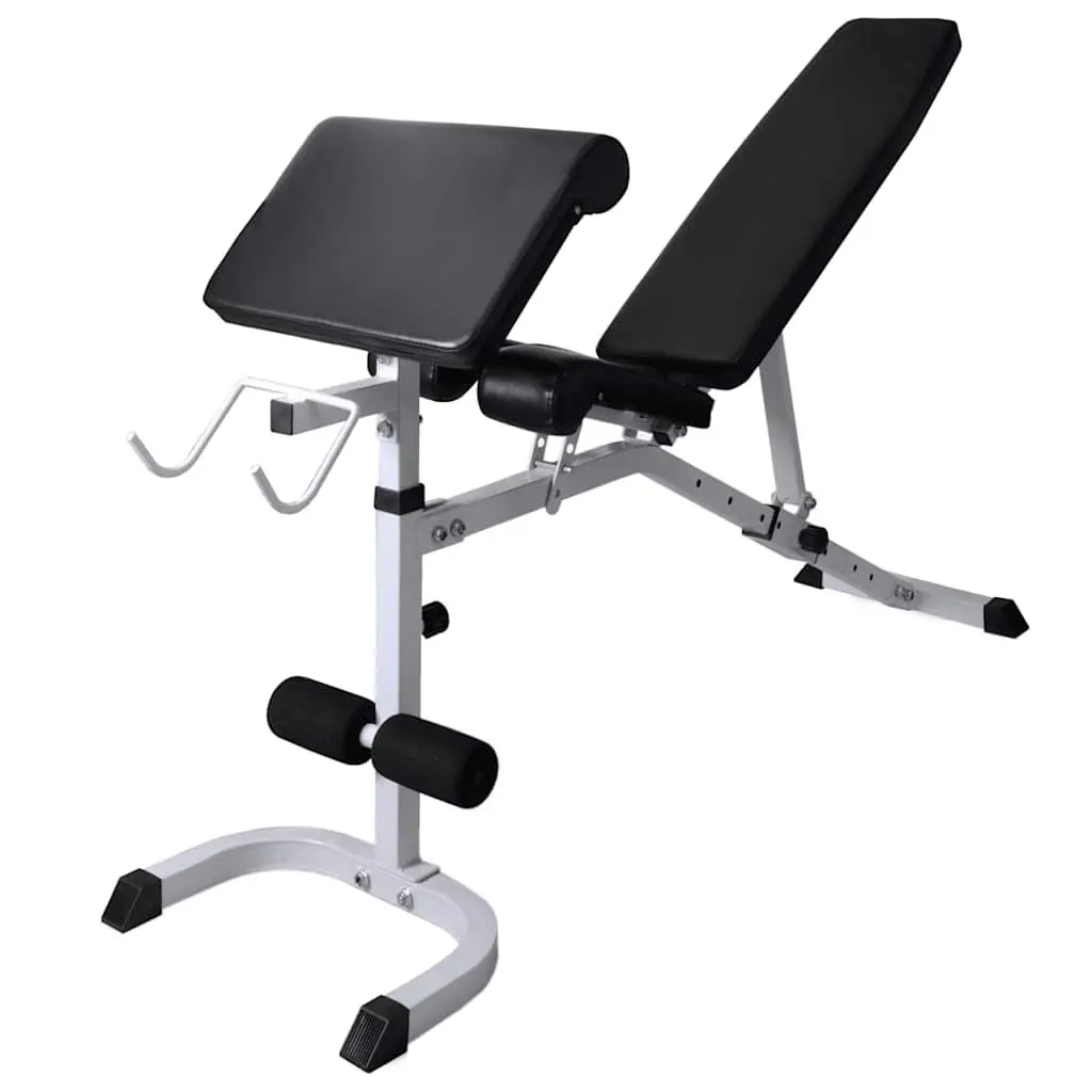 Adjustable Workout Bench with Weight Set