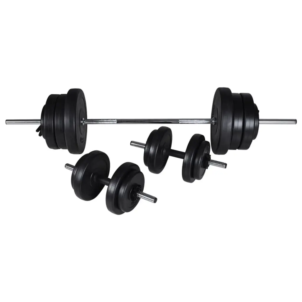Weight Bench with Rack and 60.5kg Set