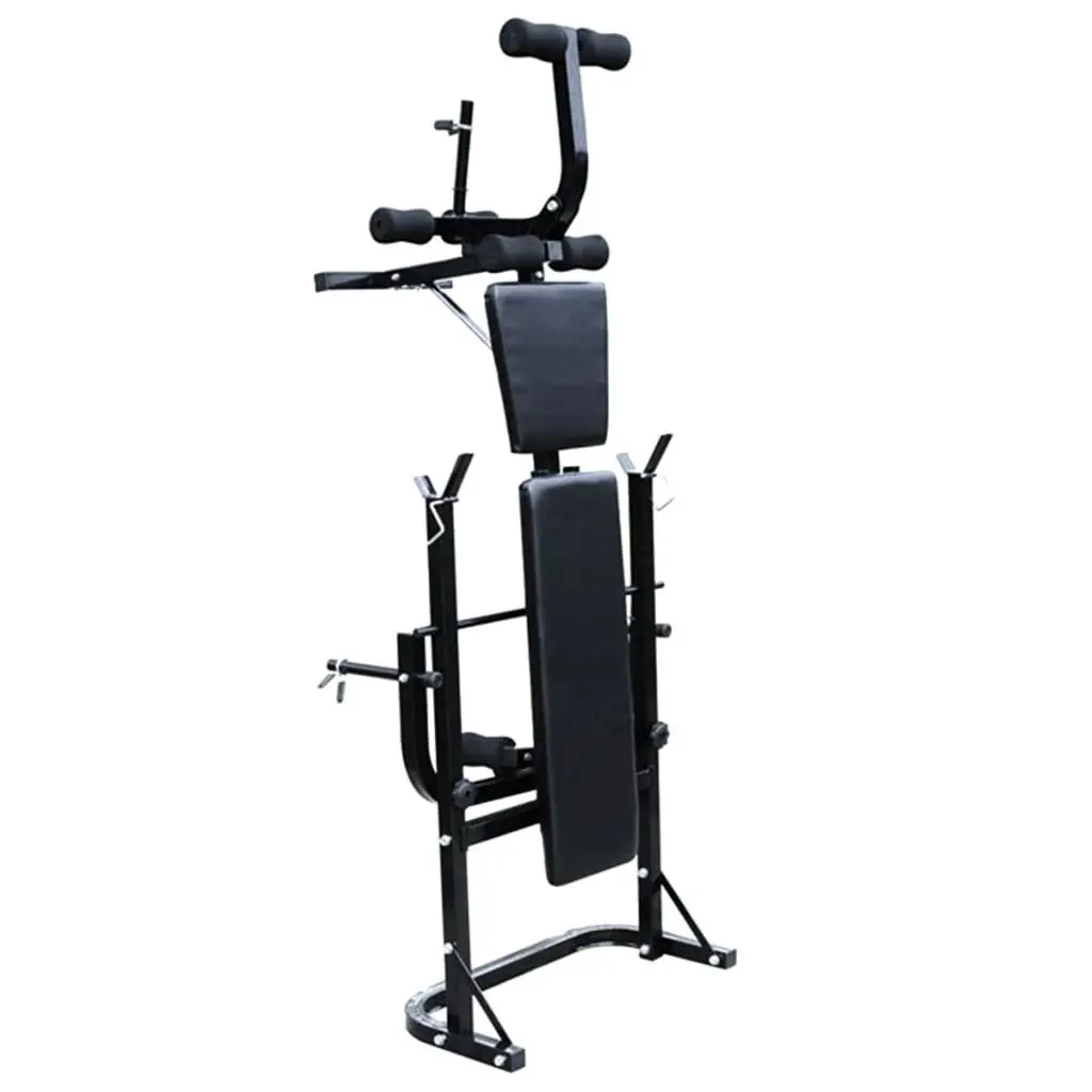 Weight Bench with Rack and 60.5kg Set
