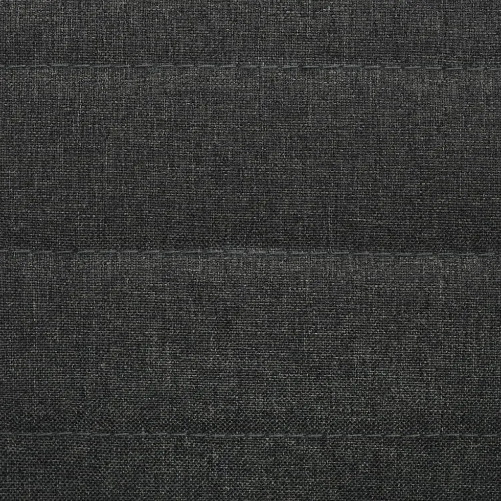 Set of 6 Grey Fabric Dining Chairs with Padded Backrest