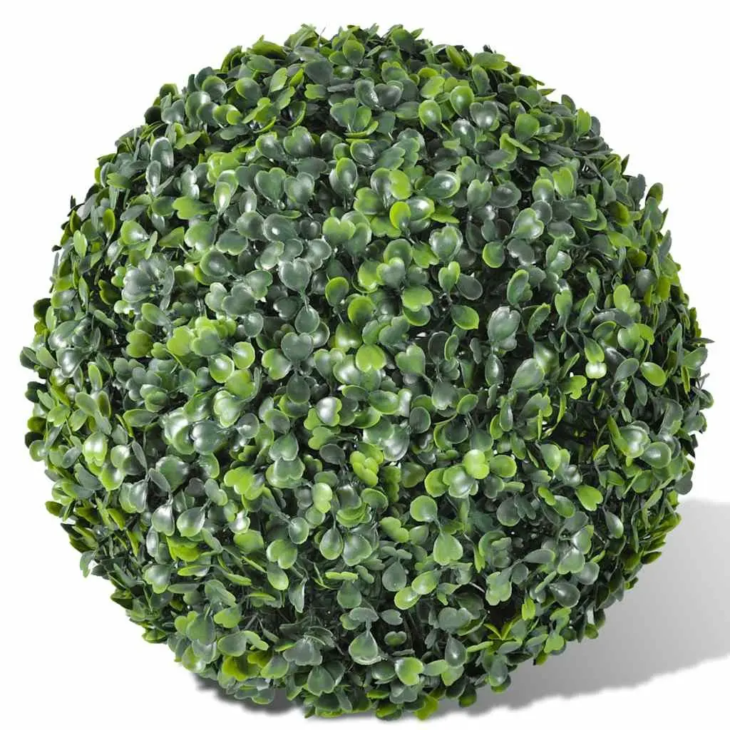 Artificial Boxwood Balls Plastic 35cm Green Indoor Outdoor Garden Decor Topiary