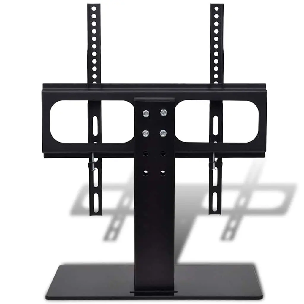 TV Bracket Stand Tempered Glass 23"-55" Black