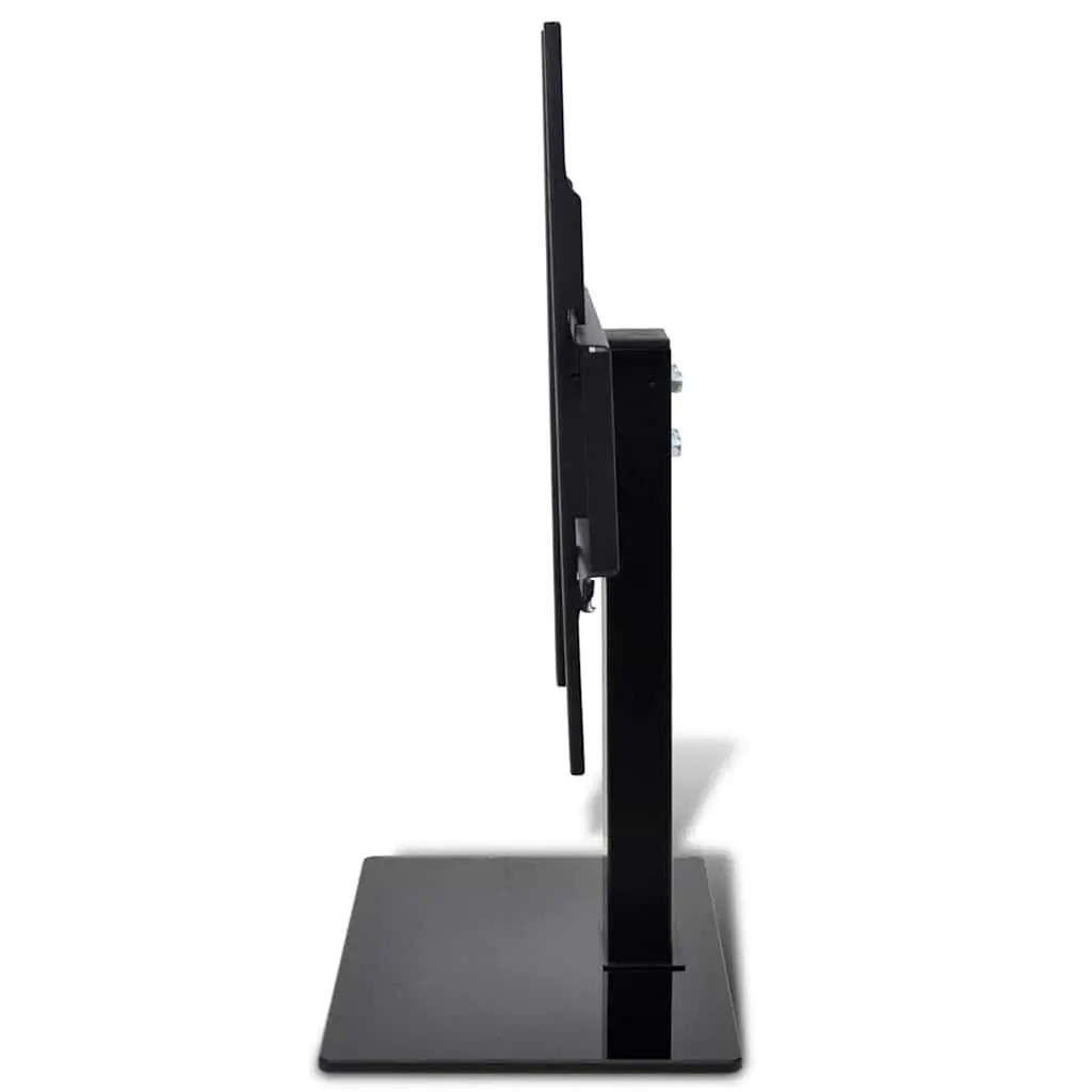 TV Bracket Stand Tempered Glass 23"-55" Black