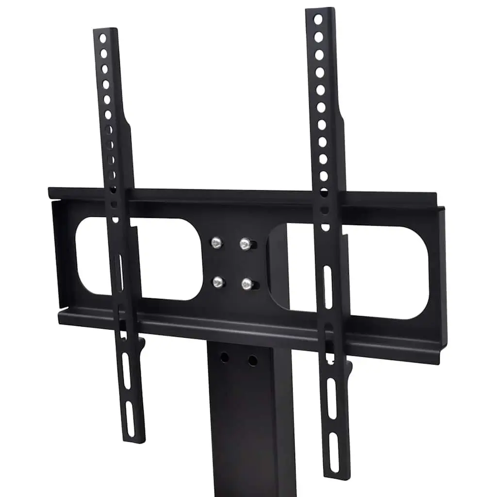 TV Bracket Stand Tempered Glass 23"-55" Black