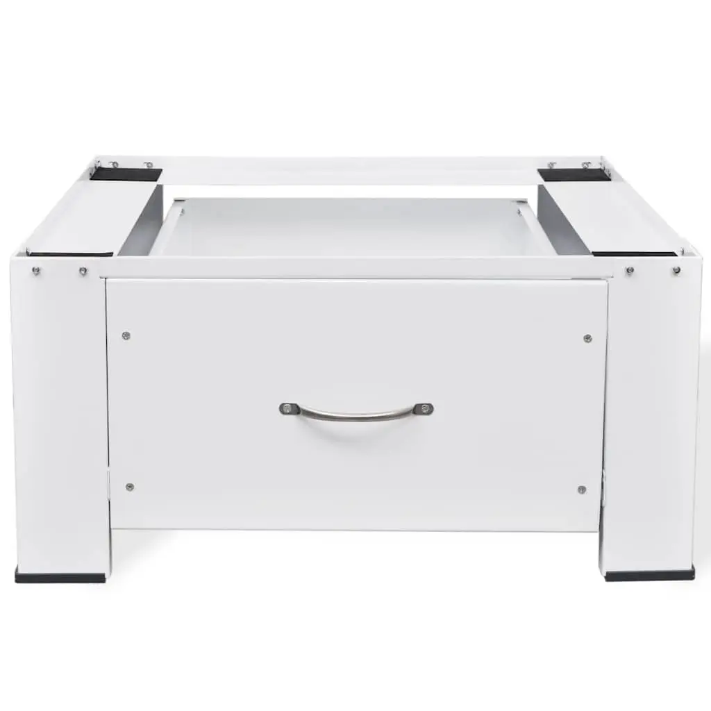 Washing Machine Pedestal Riser Steel White