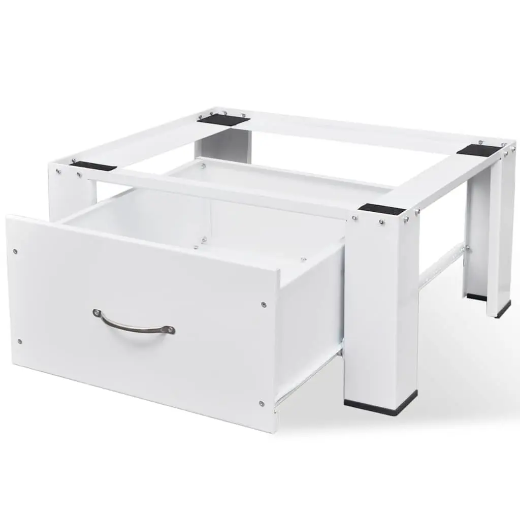 Washing Machine Pedestal Riser Steel White
