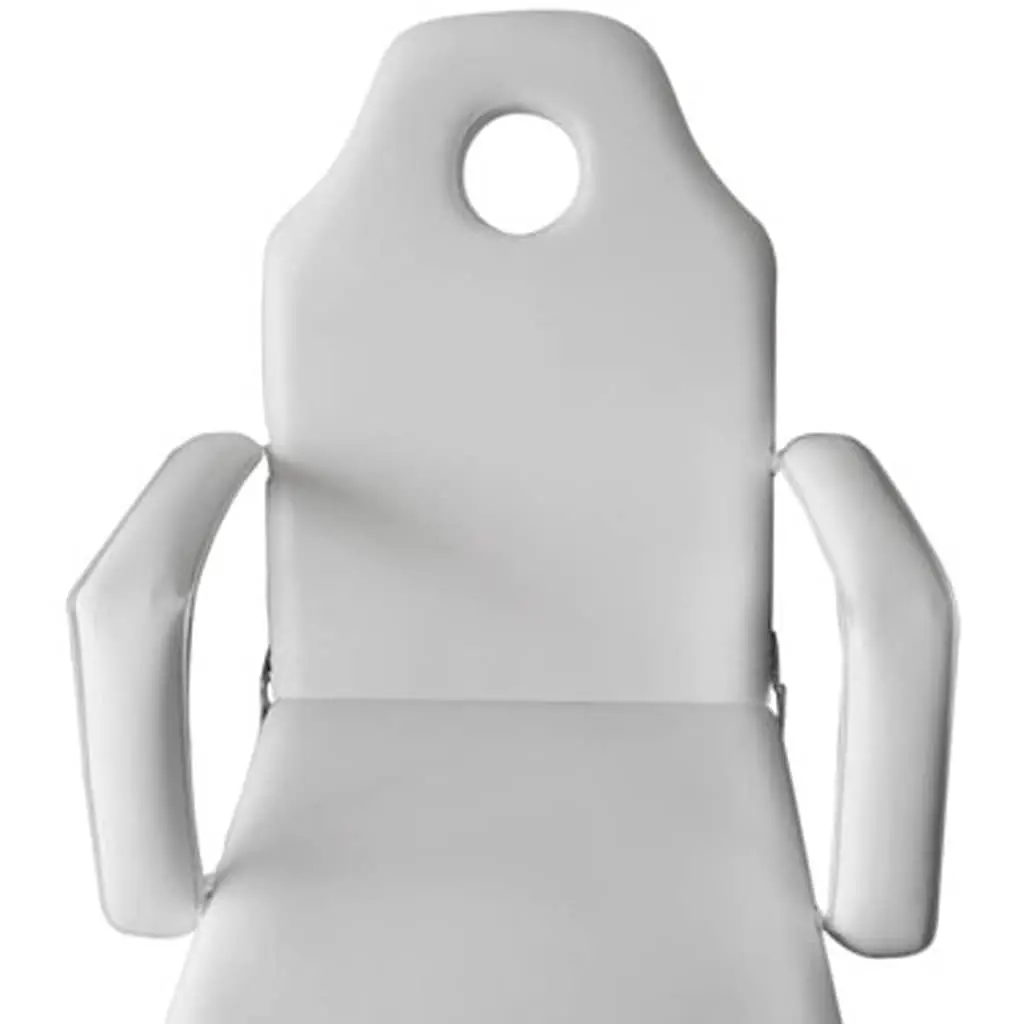 Adjustable Facial Bed Artificial Leather White