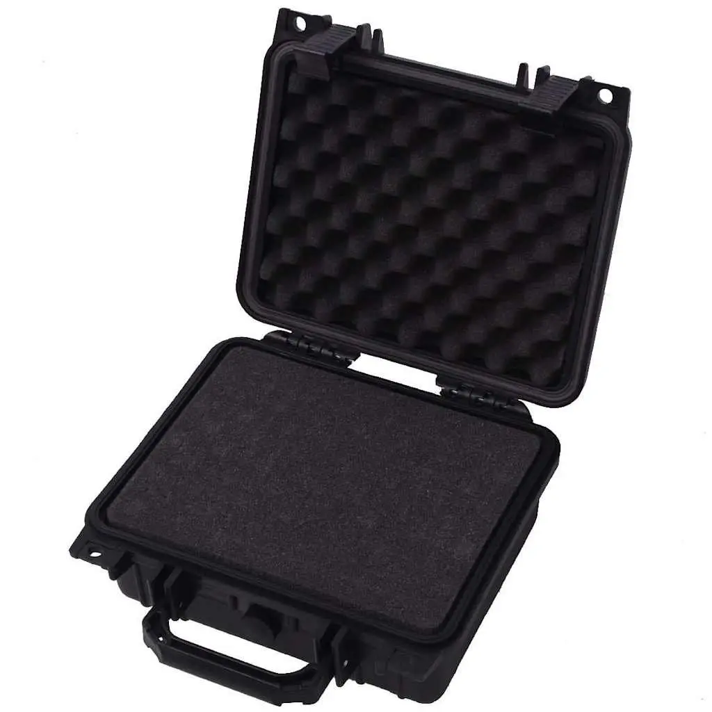 Camera Bag Hard Shell Protective Equipment Case Black 27 x 24.6 x 12.4 cm