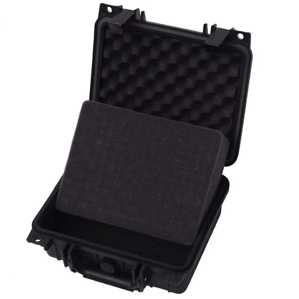 Camera Bag Hard Shell Protective Equipment Case Black 27 x 24.6 x 12.4 cm