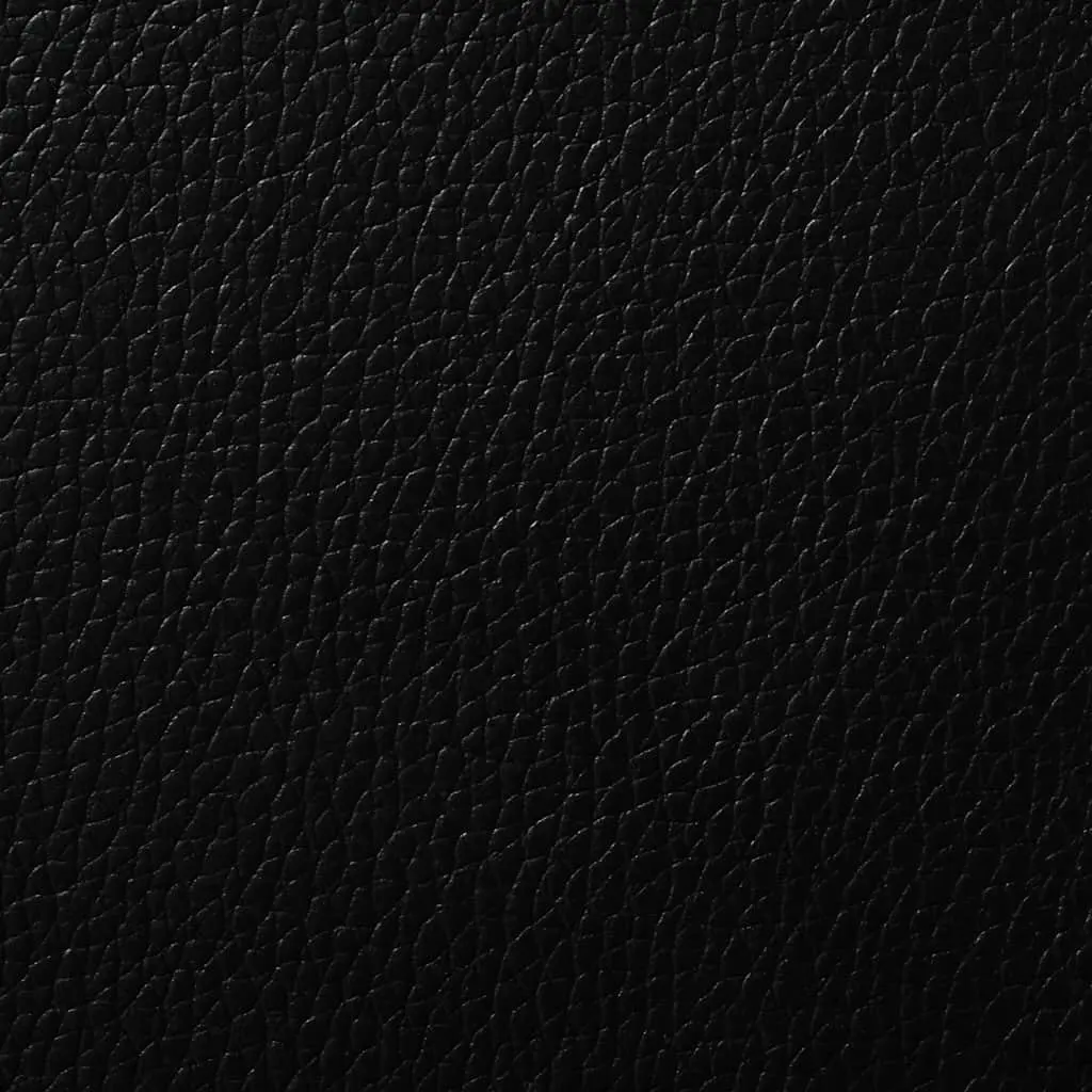 Set of 6 Black Faux Leather Dining Chairs with Crystal Accents