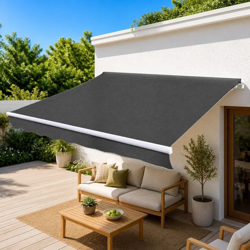 300cm Manual Folding Awning for Outdoor Spaces