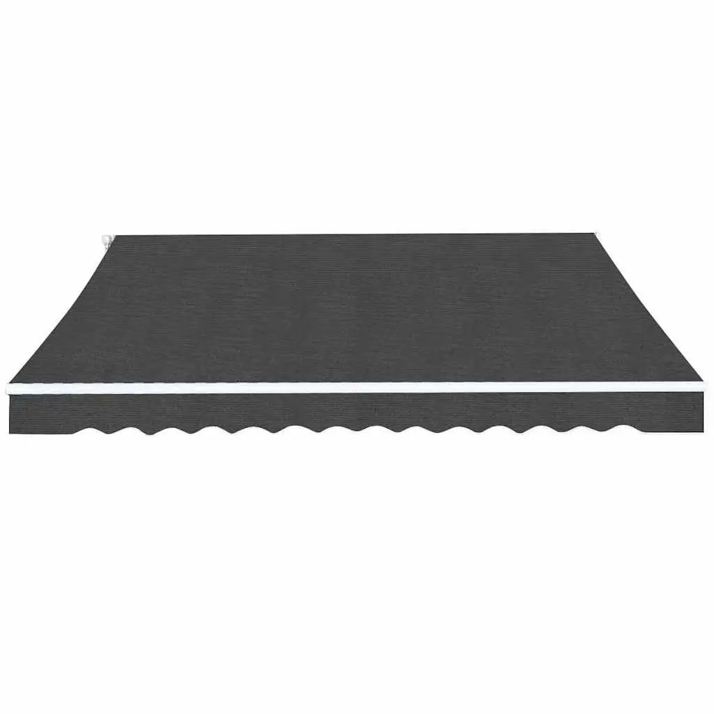 450cm Anthracite Manual Folding Awning with Durable Frame