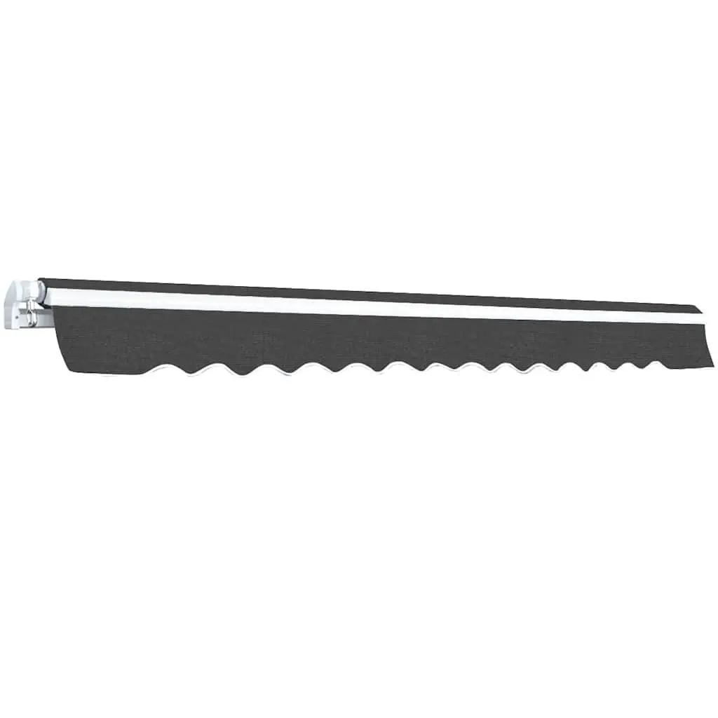 Folding Manual Awning 500cm Anthracite Shade