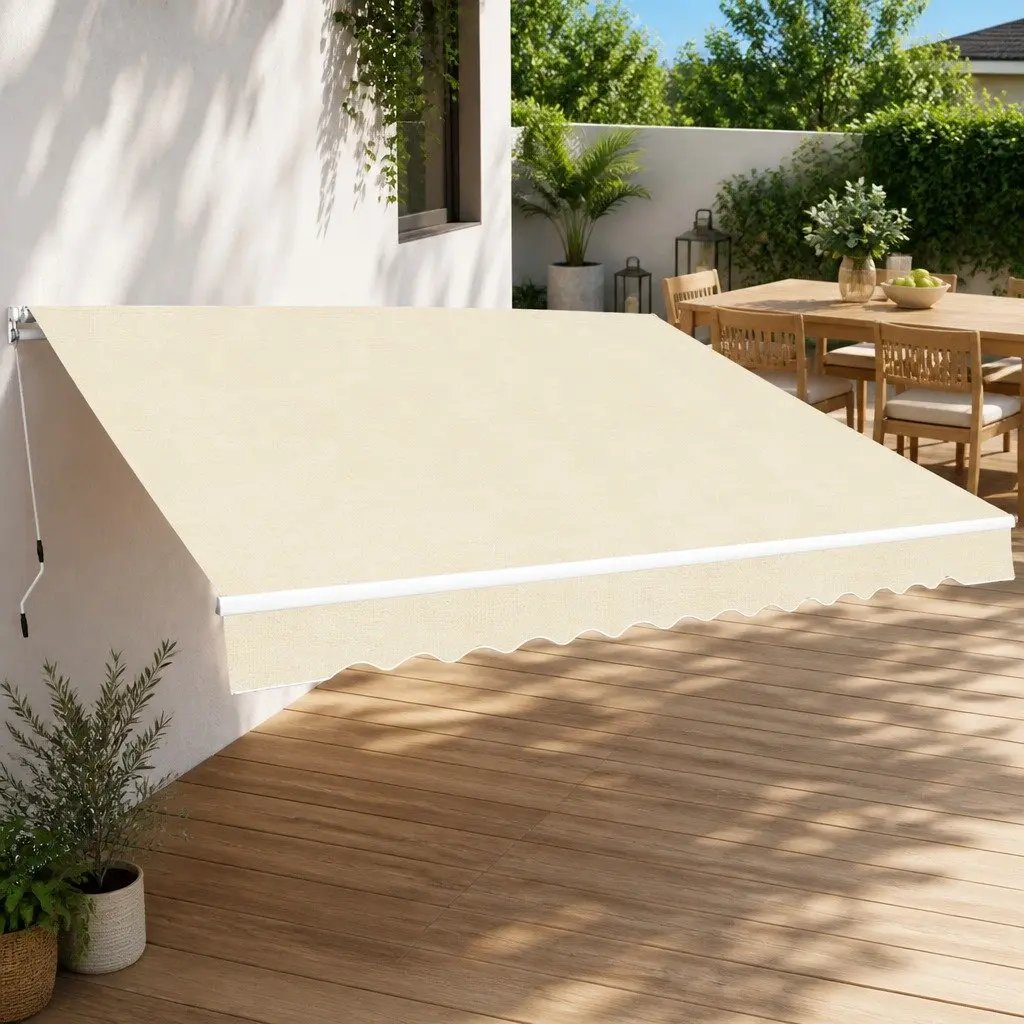 Folding Manual Awning 400cm for Patio Shade