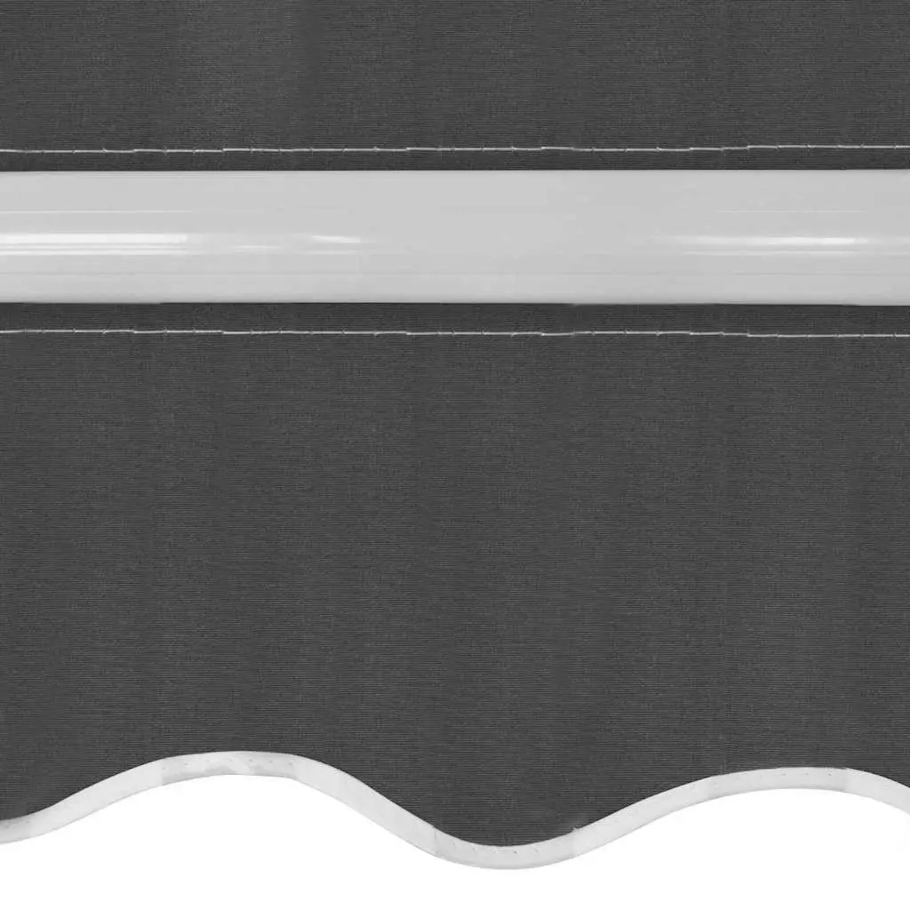 Manual Folding Awning 400cm Outdoor Patio Garden Wall Mounted Anthracite Shade
