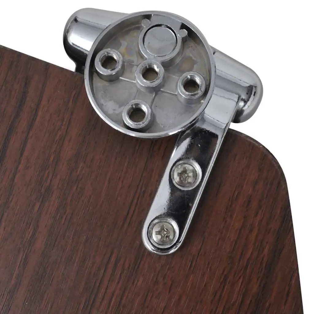 Toilet Seats MDF Brown 2 Pack Soft Close Adjustable