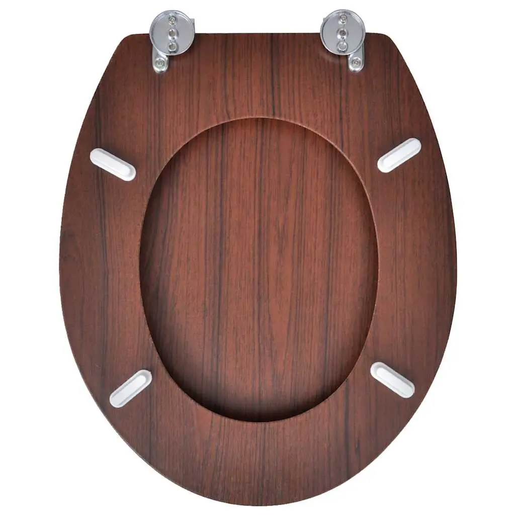 Toilet Seats MDF 2 Pack Brown