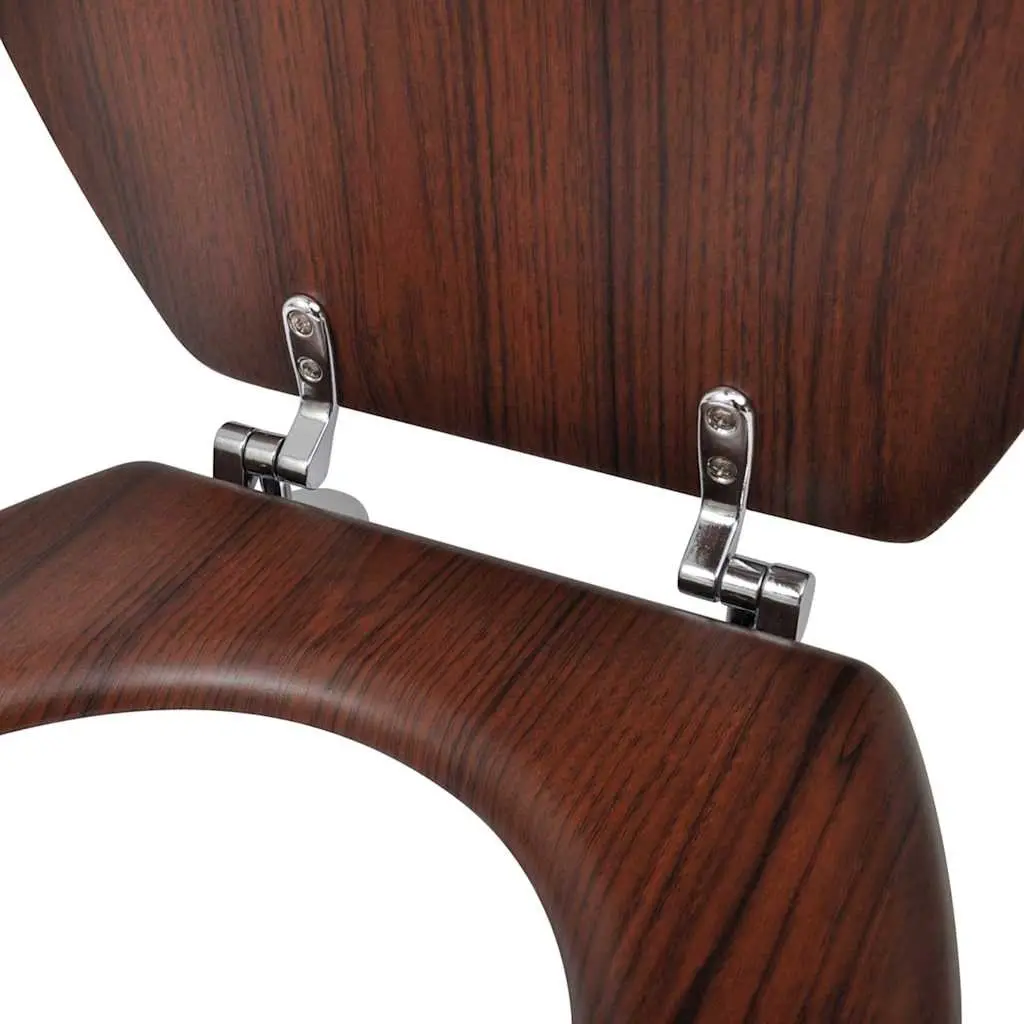 Toilet Seats MDF 2 Pack Brown