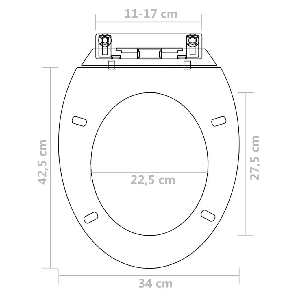 Toilet Seats Polypropylene Standard Bowl White 2 Pack
