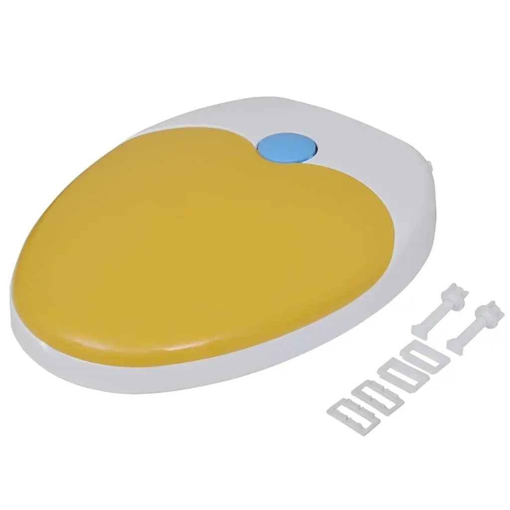 Toilet Seats Polypropylene 2 Pack White Yellow