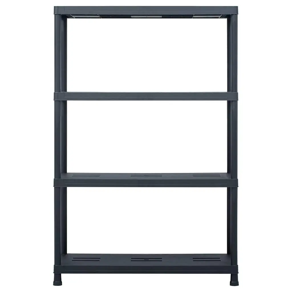 Black Storage Shelf Racks, 2 pcs Heavy Duty