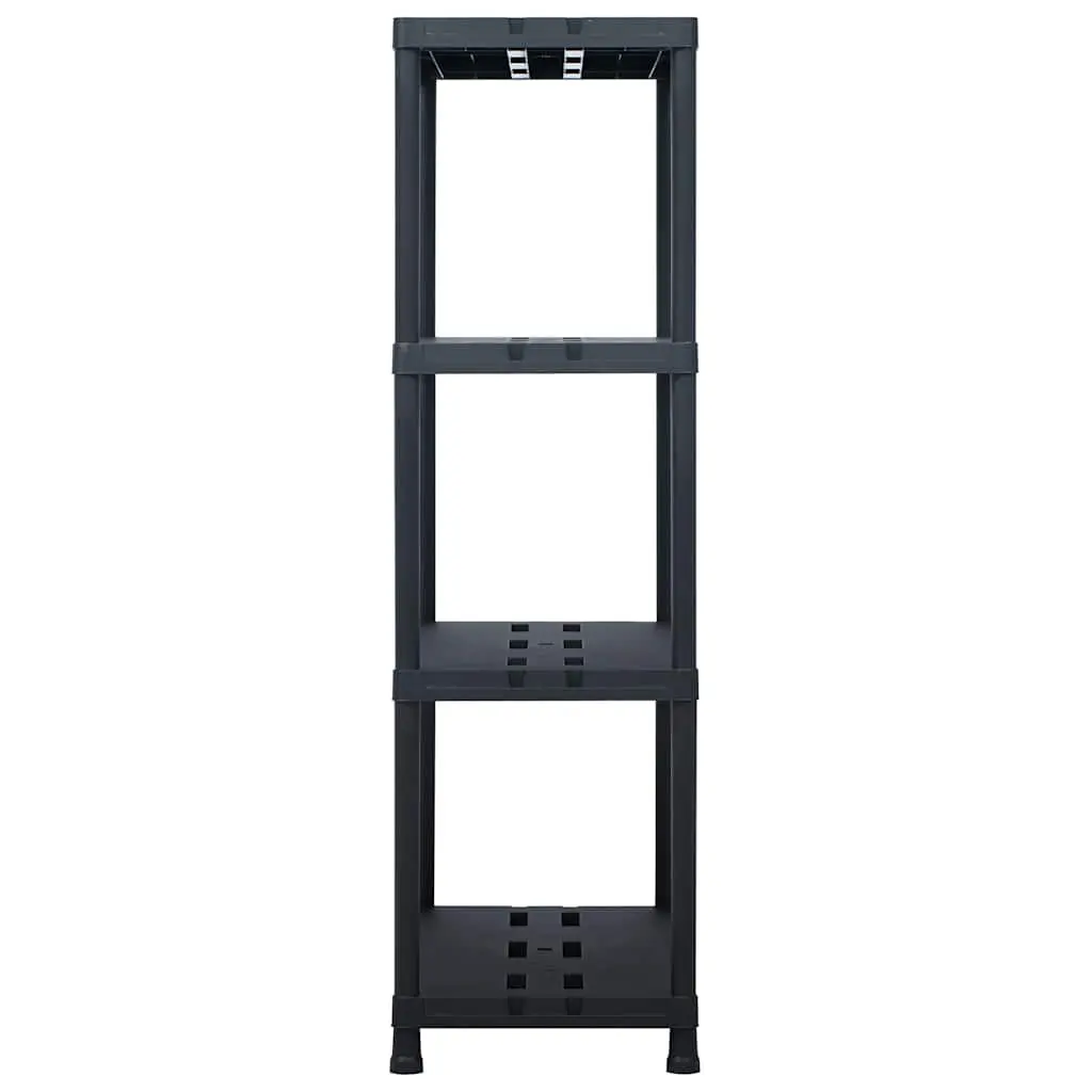 Black Storage Shelf Racks, 2 pcs Heavy Duty