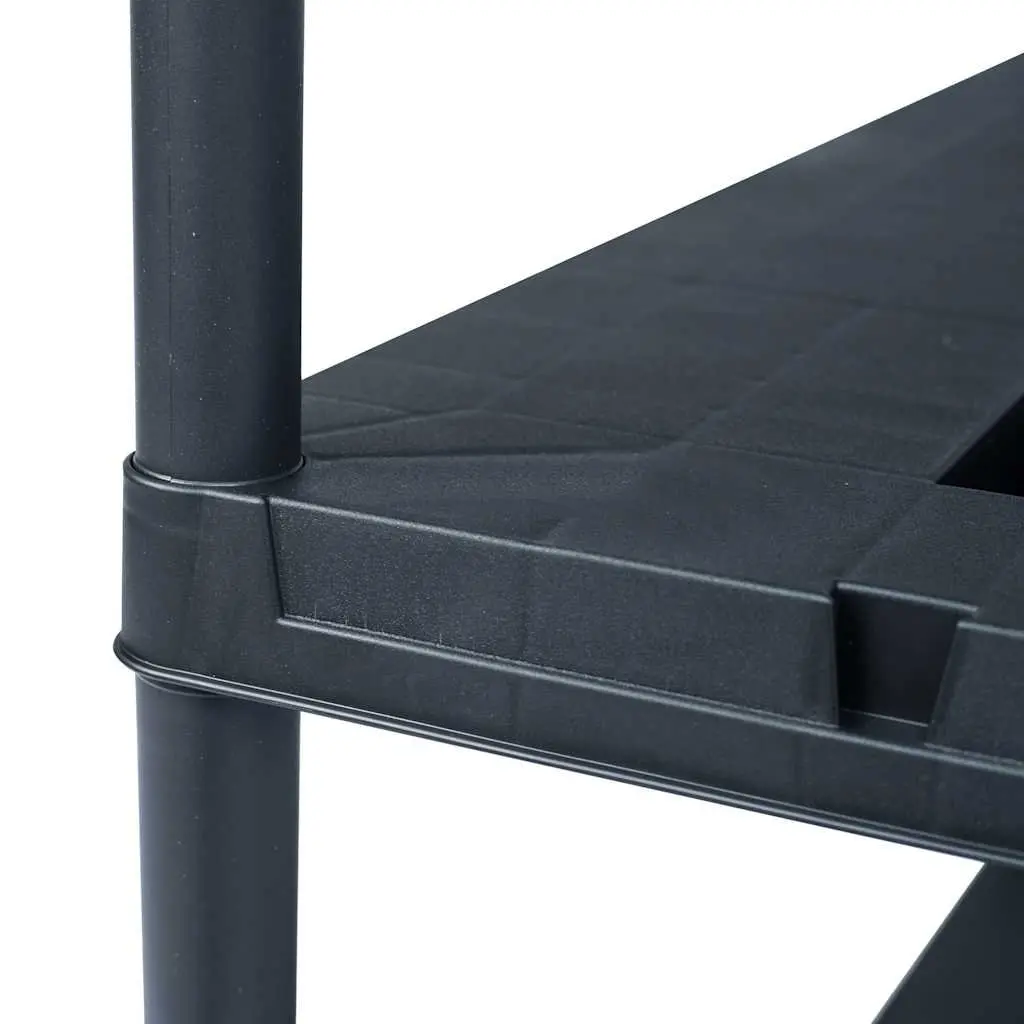 Black Storage Shelf Racks, 2 pcs Heavy Duty