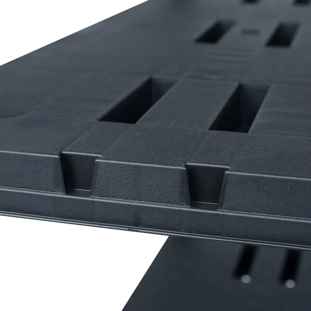 Black Storage Shelf Racks, 2 pcs Heavy Duty
