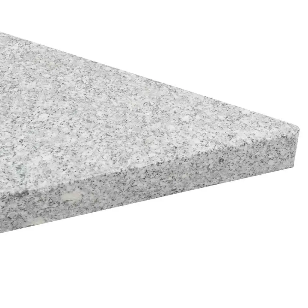 Triangular Grey Granite Umbrella Weight Plates, 4 pcs