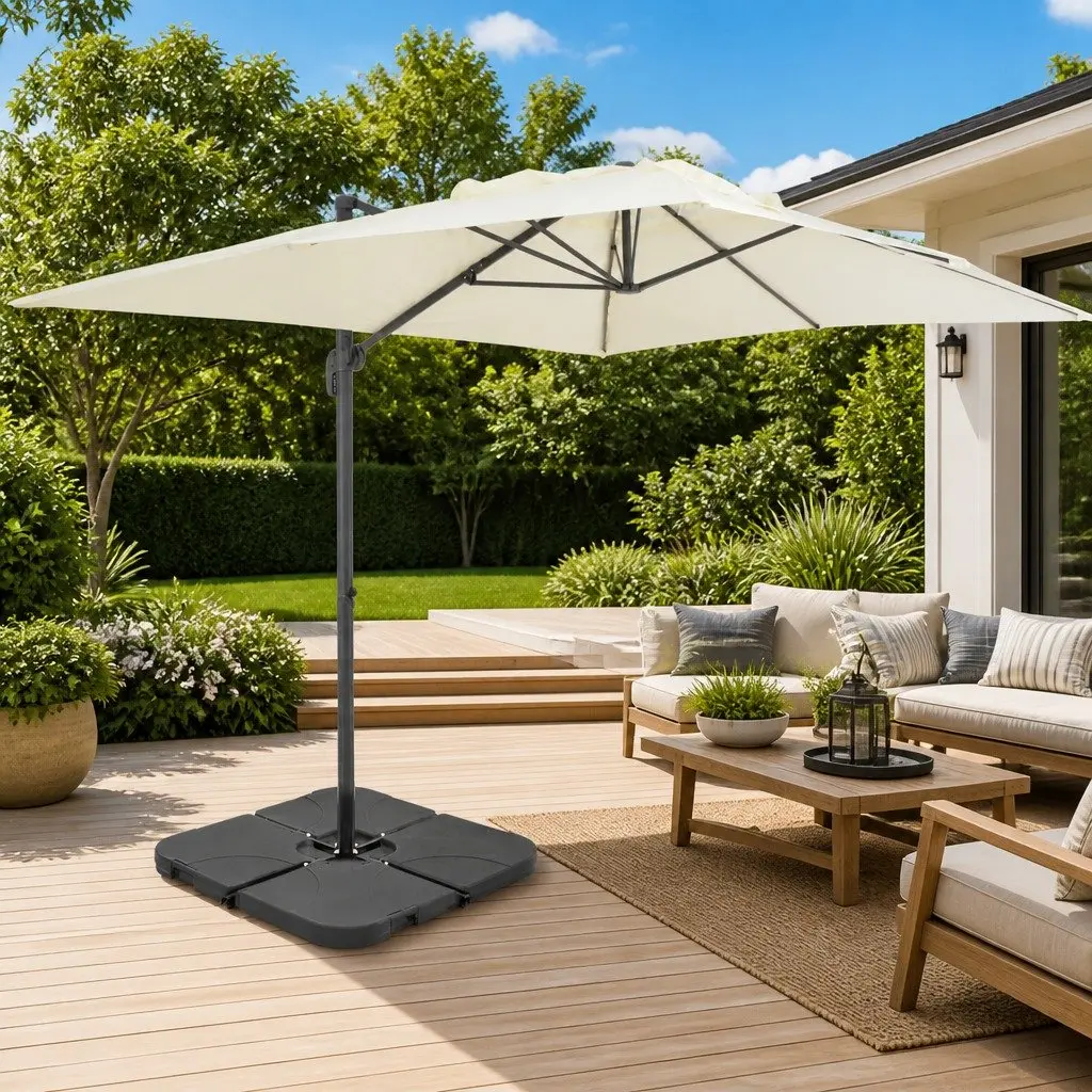 Garden Parasol with UV-Resistant Cover