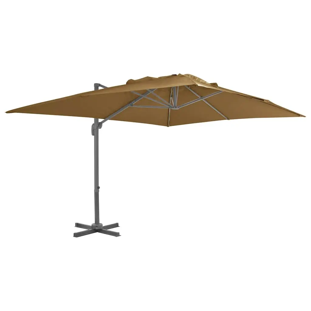 Garden Parasol with 360-Degree Tilt and Base