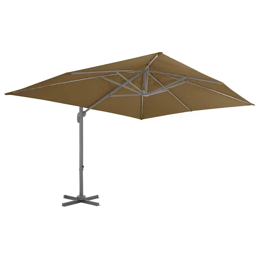 Garden Parasol with 360-Degree Tilt and Base