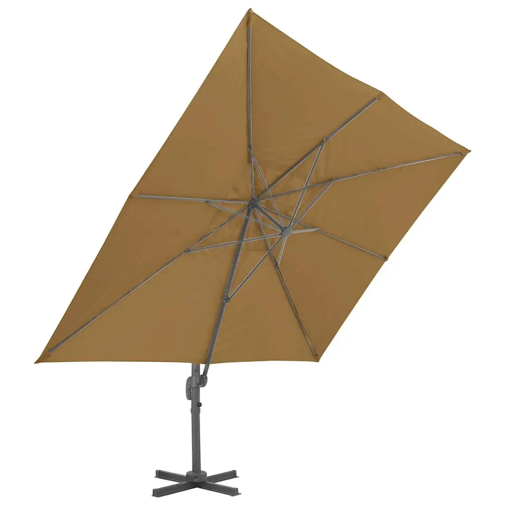 Garden Parasol with 360-Degree Tilt and Base
