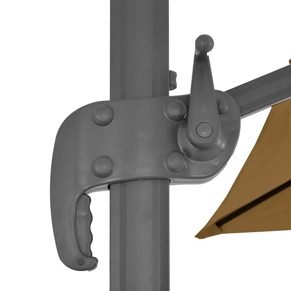 Garden Parasol with 360-Degree Tilt and Base