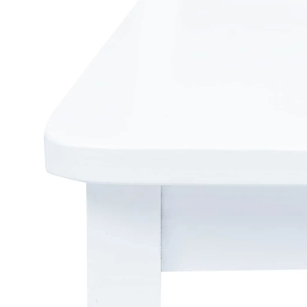 5 Piece Dining Set Wooden Table and Chairs White