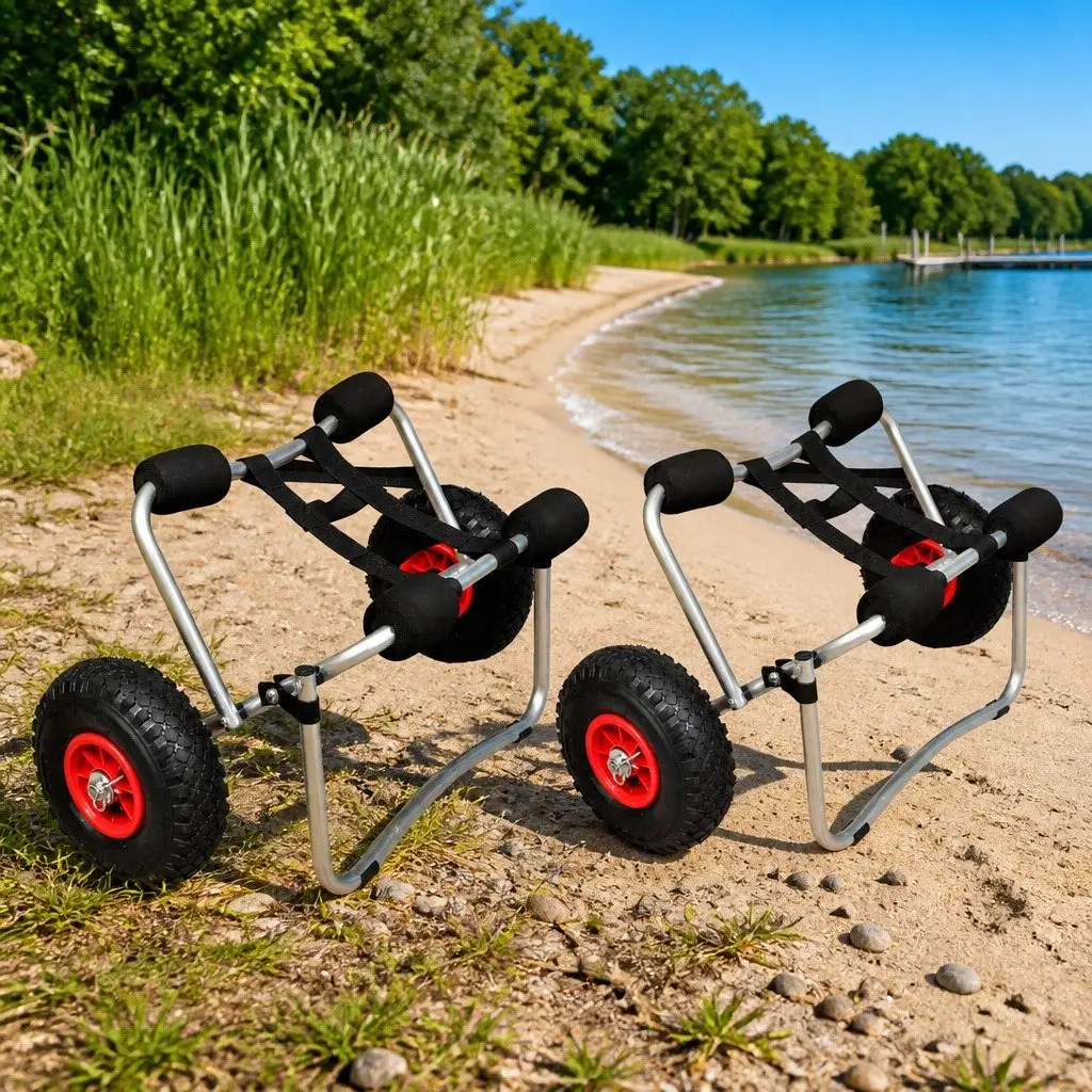 Kayak Trolley Cart with Inflatable Wheels