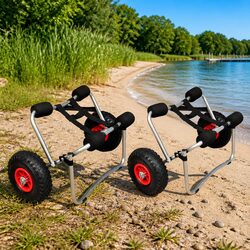 Durable Kayak Trolley Cart with Inflatable Wheels