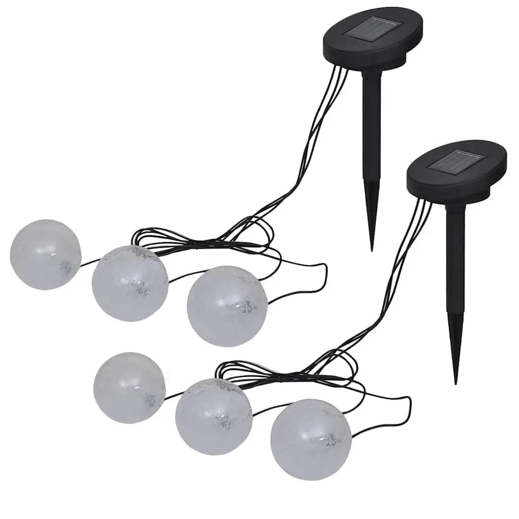 6 Pack LED Floating Solar Ball Lights for Outdoor Use