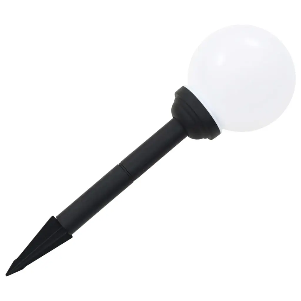 Spherical Solar LED Lamps Color Changing 15cm 8 Piece Outdoor Garden Lighting