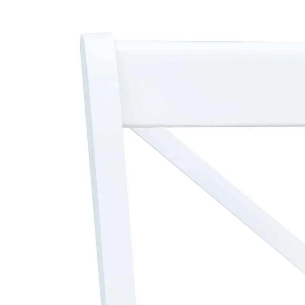 6-Piece White Dining Chair Set for Comfort