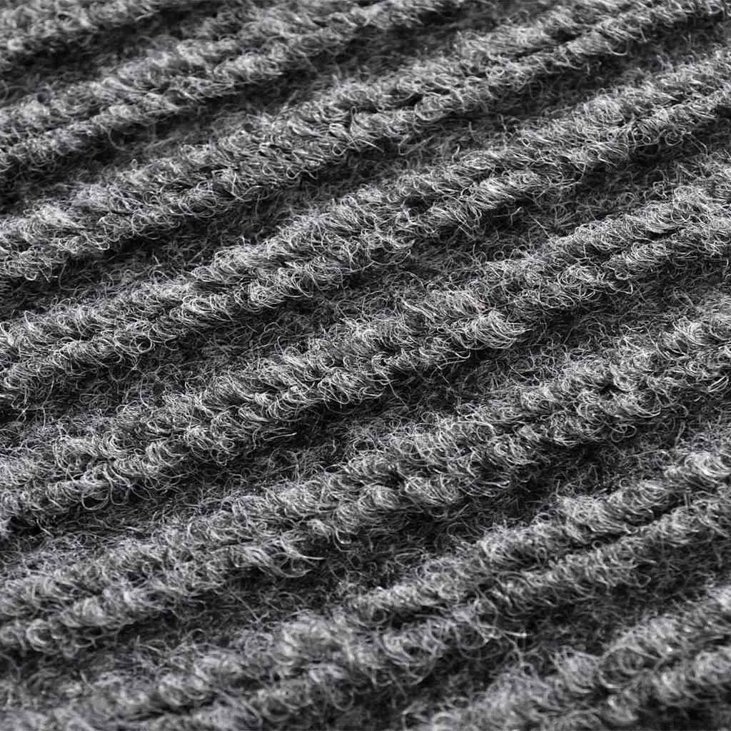 Door Mats PVC Non-Slip 90x60 cm Grey 2 pcs