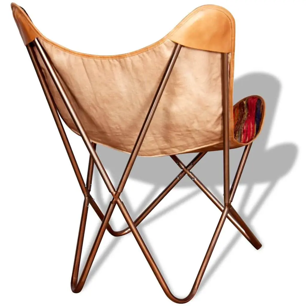 Multicolour Chindi Fabric Butterfly Chairs Set
