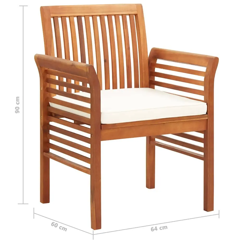 9 Piece Outdoor Dining Set with Cushions