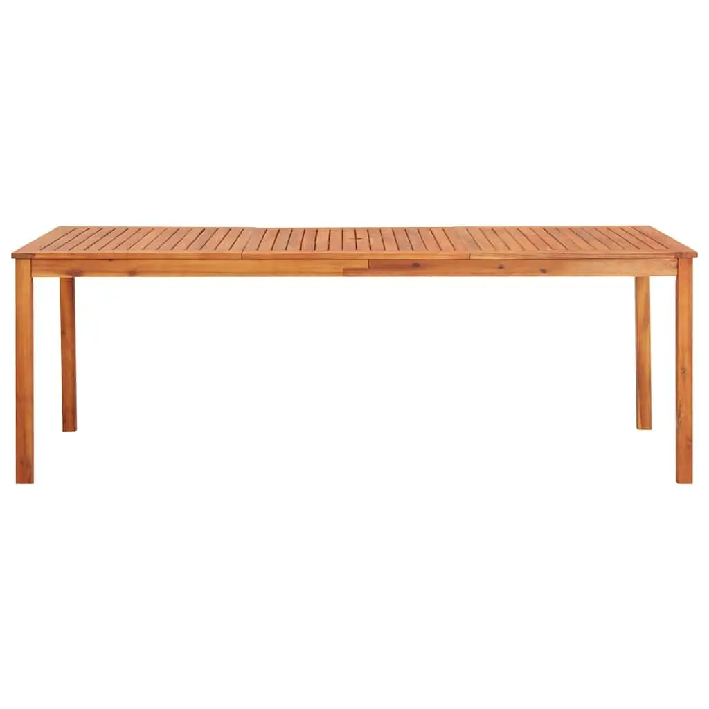 7 Piece Brown Acacia Outdoor Dining Set