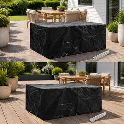 Durable 2pc Garden Furniture Covers for 8 Person Rattan