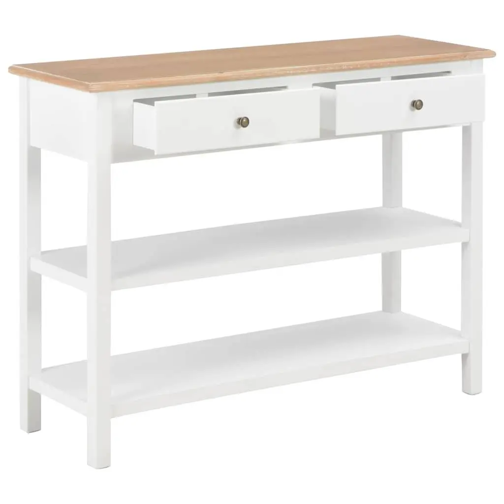 White Storage Cabinet with 2 Drawers