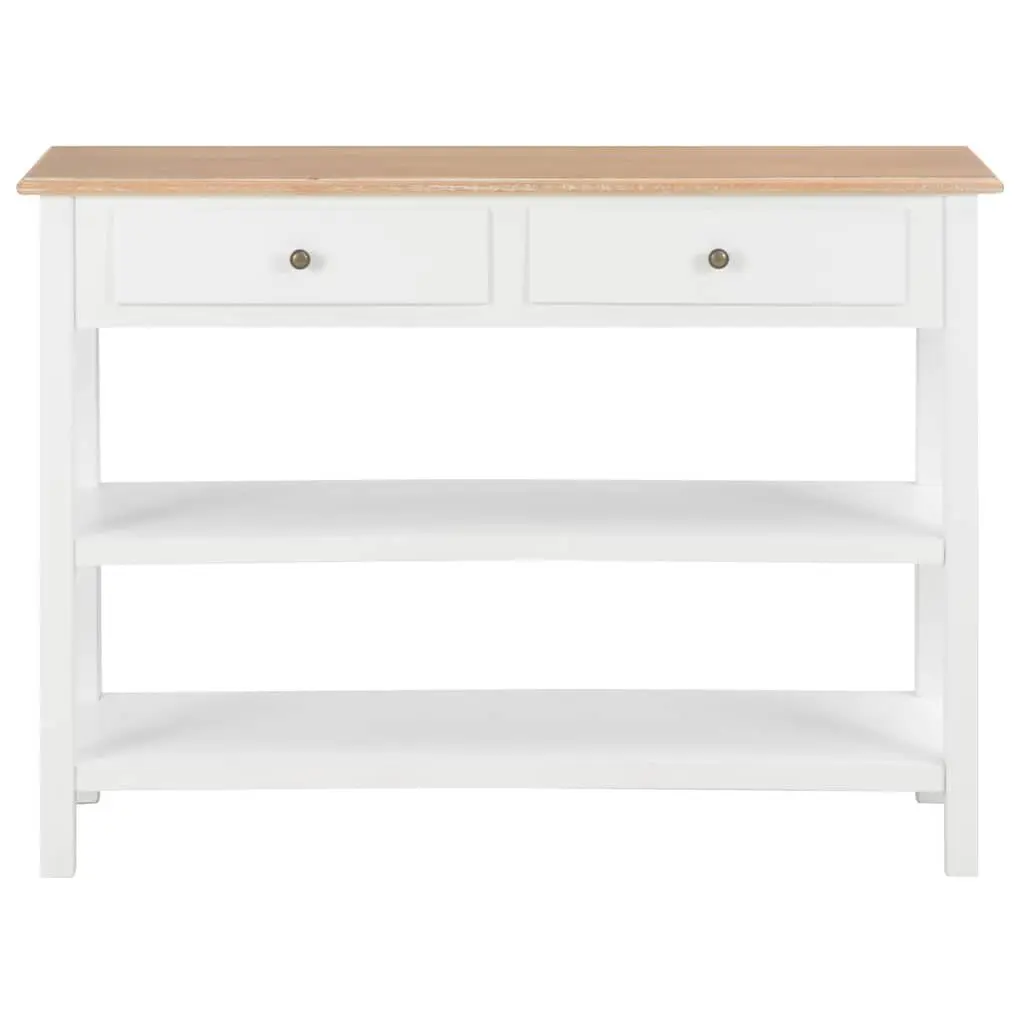White Storage Cabinet with 2 Drawers