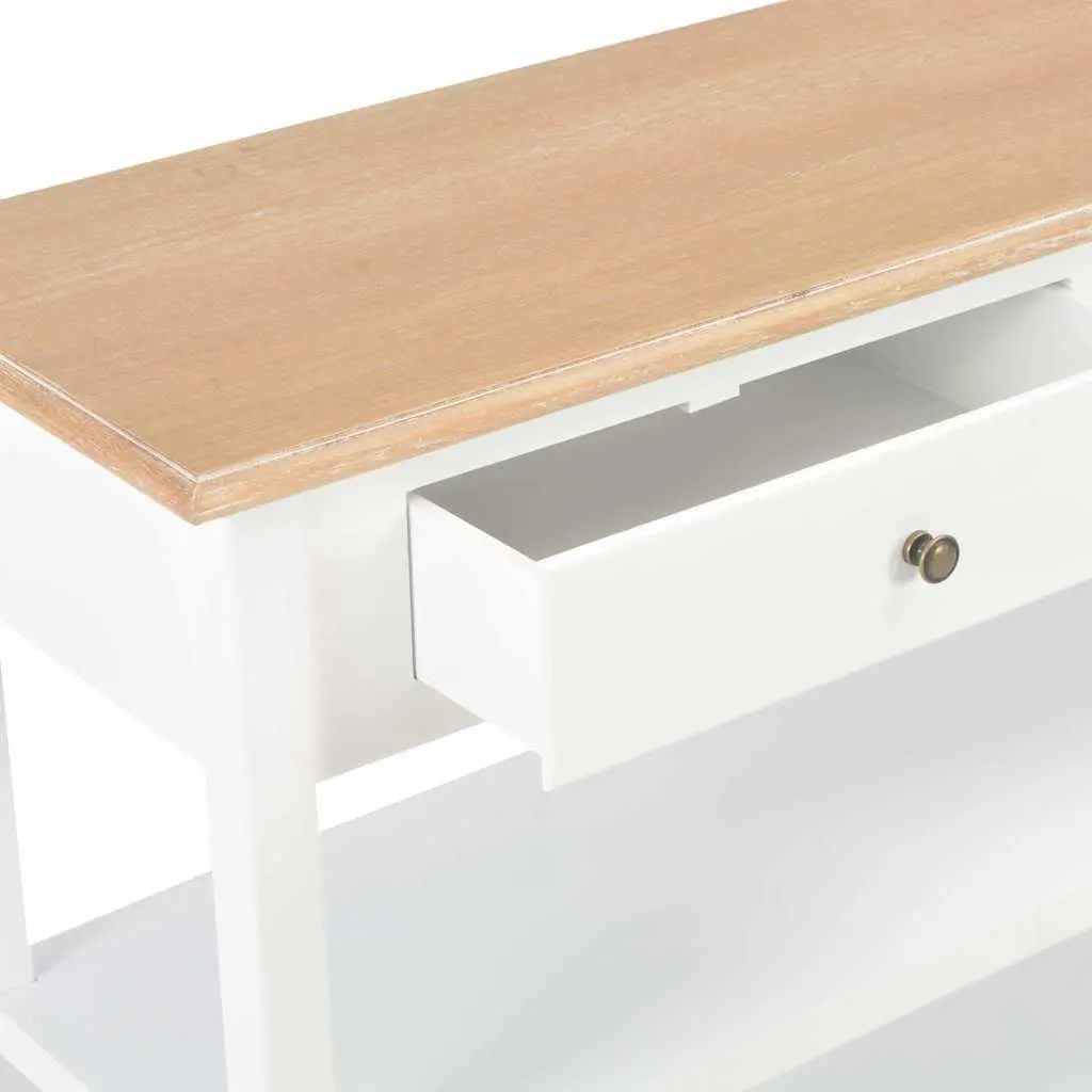 White Storage Cabinet with 2 Drawers