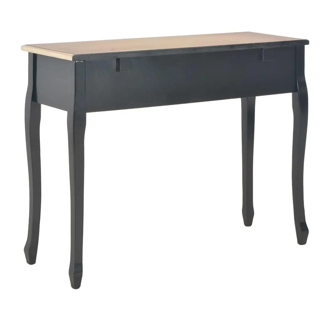 Black Console Dressing Table with 3 Drawers