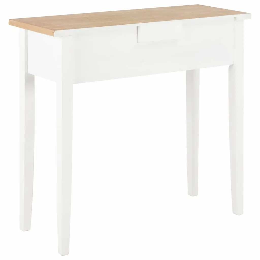 White Console Table with Storage Drawers